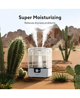 6L Humidifiers for Bedroom Large Room Home, Chivalz Cool Mist Top Fill Humidifiers for Baby Nursery and Plants, 26dB Quiet, Nightlight, Up to 50 Hours