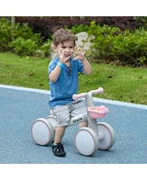 Qaba Balance Bike for Toddlers 1-3 Years with Adjustable Seat,