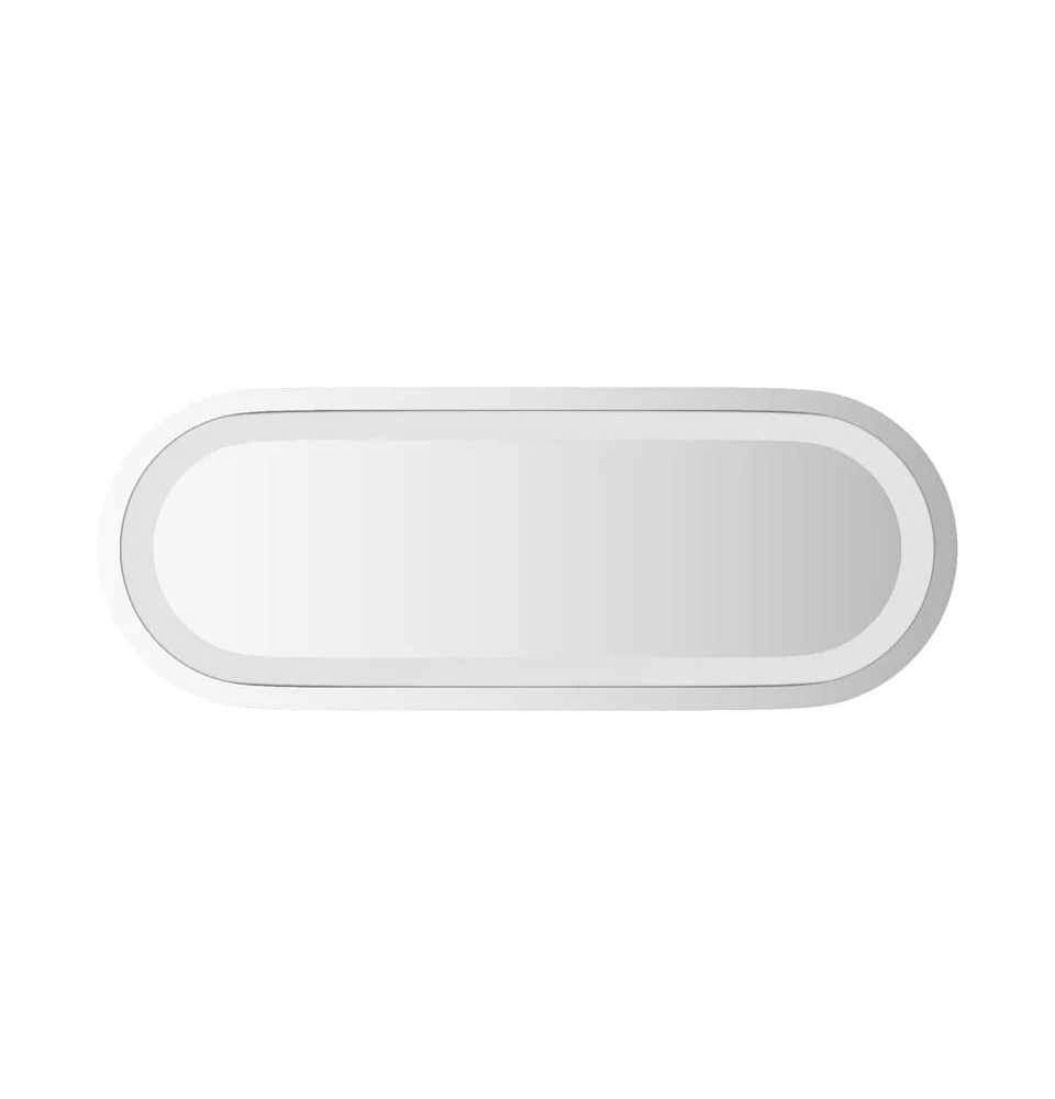 vidaXL Led Bathroom Mirror 15.7"x5.9" Oval