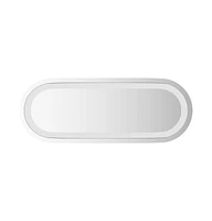 vidaXL Led Bathroom Mirror 15.7"x5.9" Oval