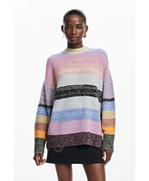 Desigual Women's Striped knit sweater