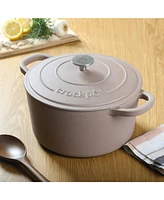 Crock-Pot Crock Pot Artisan 5-Quart Round Dutch Oven - Matte Dusty Pink