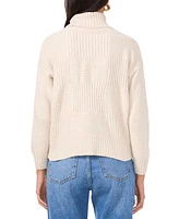 Vince Camuto Women's Mixed-Stitch Turtleneck Sweater