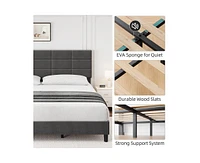 gaomon King Bed Frame with Headboard