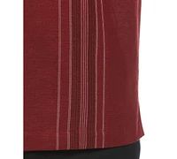 Cubavera Men's Linen Blend Yarn Dyed Short Sleeve Button-Down Panel Shirt