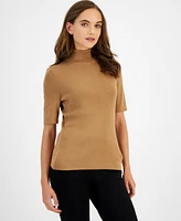 Anne Klein Women's Half-Sleeve Turtleneck Sweater