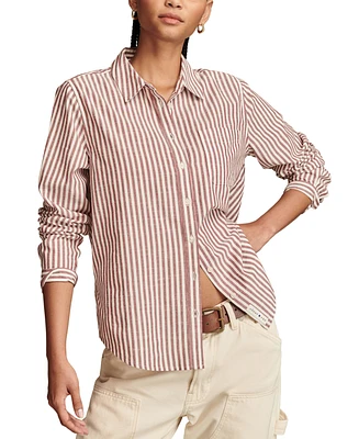 Lucky Brand Women's Boyfriend Button-Down Shirt