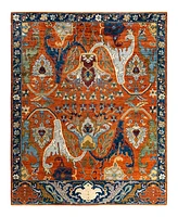 Adorn Hand Woven Rugs Serapi M1993 8'1"x9'11" Area Rug