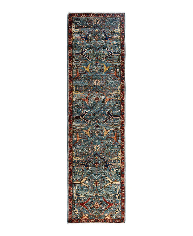 Adorn Hand Woven Rugs Serapi M1993 2'8"x9'9" Runner Area Rug