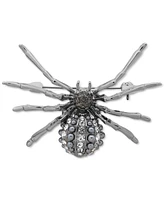 Anne Klein Silver-Tone Crystal & Color Imitation Pearl Spider Pin