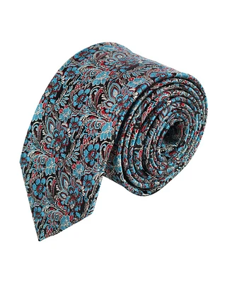 Trafalgar Men's Enzo Exploded Floral Silk Necktie