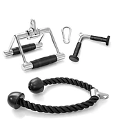 Givimo 3-Piece Cable Machine Attachment Set for Home Gym