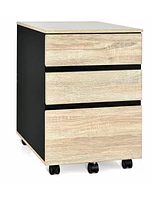 Skonyon 3-Drawer Mobile File Cabinet for Home Office