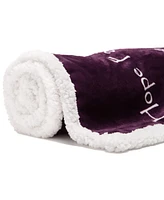 Chanasya Premium Love & Joy Inspiring Gift Throw Blanket - Cozy, Warm and Fluffy Sherpa