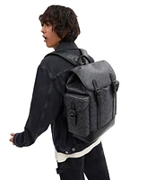 Coach In Signature Canvas Hitch Backpack