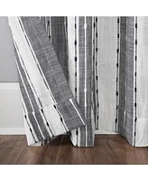 Textured Stripe 52" x 96" Cotton Curtain Panel