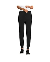 Lands' End Petite Cupro Knit Mid Rise Jogger Pants