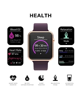 iTouch Air 4 Unisex Plum Silicone Smart Strap Smartwatch 41mm