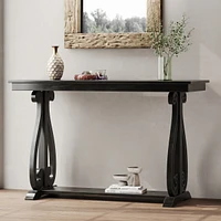 Streamdale Furniture Elegant Rustic Console Table with Open Shelf