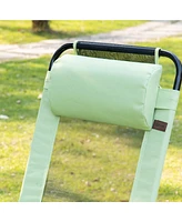 Folding Patio Chairs with Adjustable Sling and Headrest