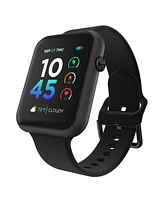 iTouch Air 4 Unisex Black Silicone Strap Smartwatch 46mm