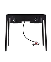 Givimo 150000 Btu Double Burner Outdoor Stove Bbq Grill