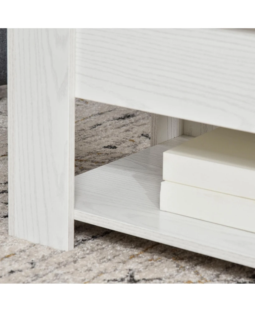 Streamdale Furniture Lift Top Coffee Table with Storage and Open Shelf