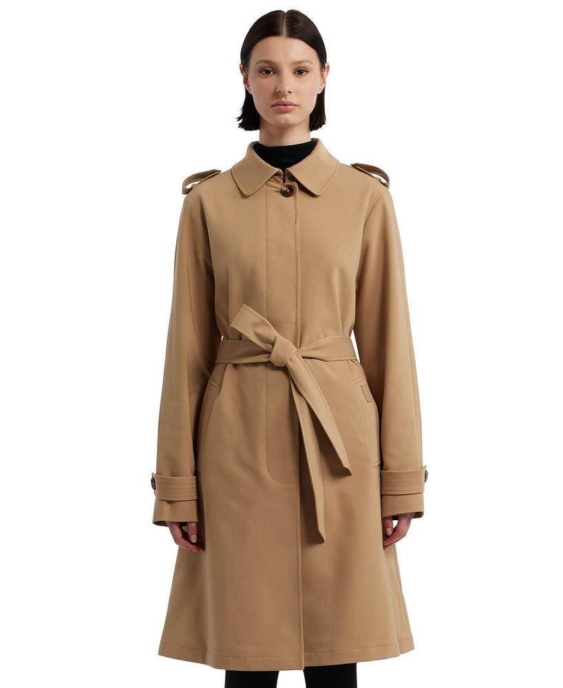 Hunter Women's Belted Water-Repellent Trench Coat