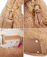 On 34th Harlowwe Faux Shearling Small Top Handle Crossbody, Created for Macy's