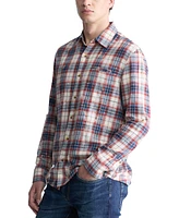 Buffalo David Bitton Men's Simbio Plaid Long Sleeve Button-Front Distressed Shirt