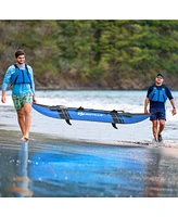 Inflatable 2-person Kayak Set with Aluminium Oars and Repair Kit