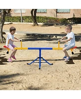 Sugift 360°Rotation Kids Seesaw Swivel Teeter Totter Playground Equipment