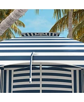 Portable Beach Umbrella with Double-Top Cabana