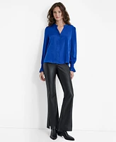 Dkny Women's Split-Neck Blouse