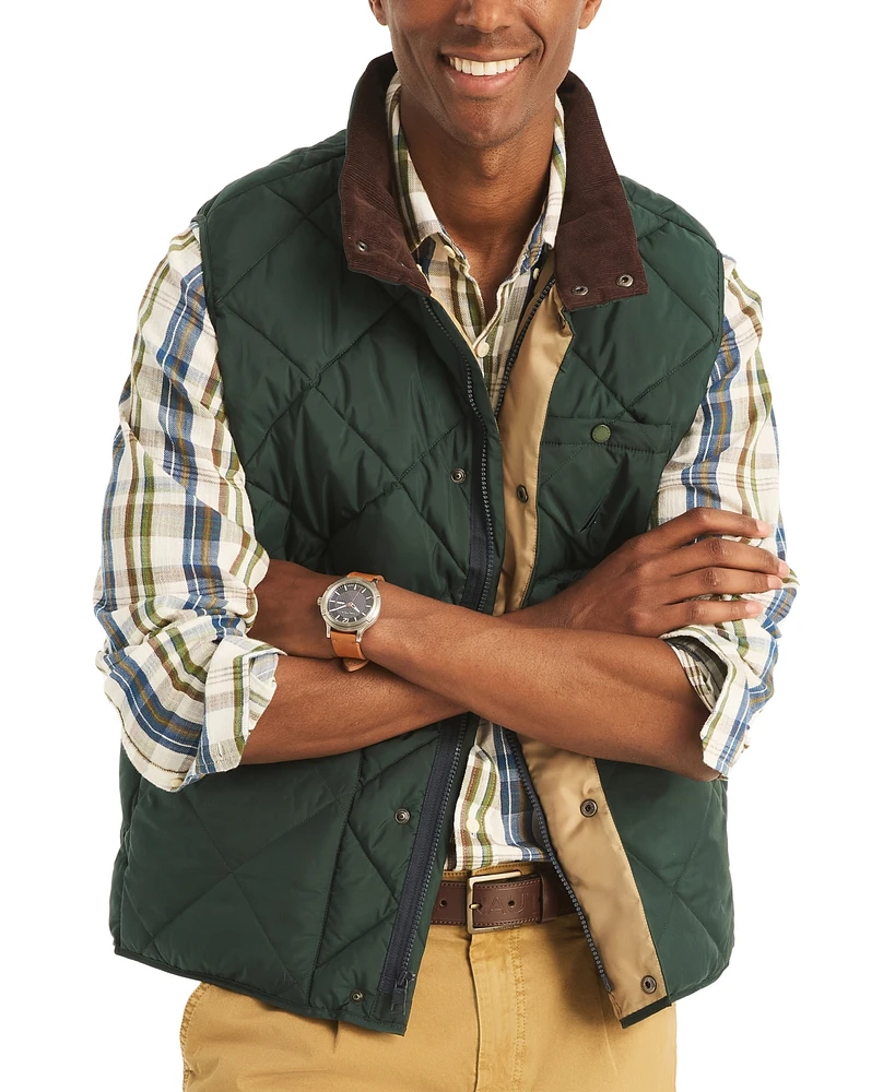 Nautica Men's Tempasphere Quilted Full-Zip Vest