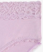 State of Day Women's Cotton Blend Lace-Trim Hipster Underwear, Created for Macy's