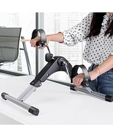 Vebreda Folding Under Desk Indoor Pedal Exercise Bike for Arms Legs