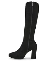 Anne Klein Women's Journey Platform Block Heel Knee High Dress Boots