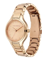 Olivia Burton Women's Lea Rose Gold-Tone Stainless Steel Watch 34mm