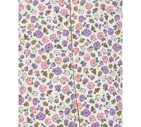 Carter's Baby Girls Floral-Print 2-Way-Zip Cotton Sleep & Play Footed Pajamas