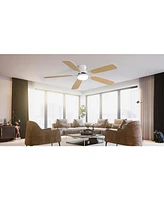 Sofucor 52" Ceiling Fans with Lights and Remote Low Profile Ceiling Fan