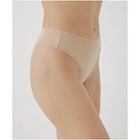 Pact Women's Organic Cotton Everyday High Rise Thong 6-Pack