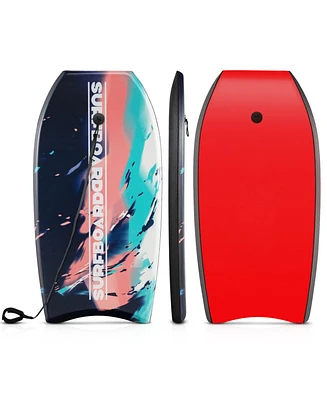 Vebreda 33/37/41 Inches Lightweight Body Board Boogie Board with Eps Core Xpe Deck Hdpe Bottom Multicolor2-m