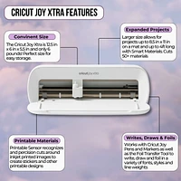 Cricut Joy Xtra and EasyPress Mini with Iron-on Vinyl Sample Pack Bundle