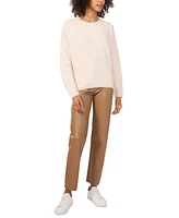 Vince Camuto Women's Metallic-Trim Crewneck Sweater