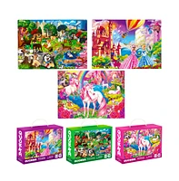 Quokka 3X Set 300-Piece Floor Jigsaw Puzzles for Kids Ages 10-12 - Unicorn