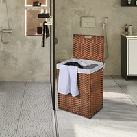 Streamdale Furniture Pe Rattan Laundry Hamper with Removable Bags