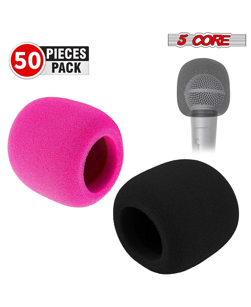 5 Core Microphone Cover Soft Foam Mic Windscreen Windproof Sponge for Handheld Mic