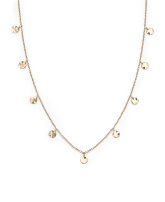 Rosefield Multi Coin Choker In 14K Yellow Gold Plated Stainless Steel