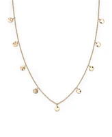 Rosefield Multi Coin Choker In 14K Yellow Gold Plated Stainless Steel
